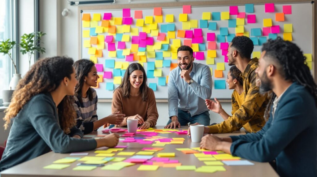 post it brainstorming