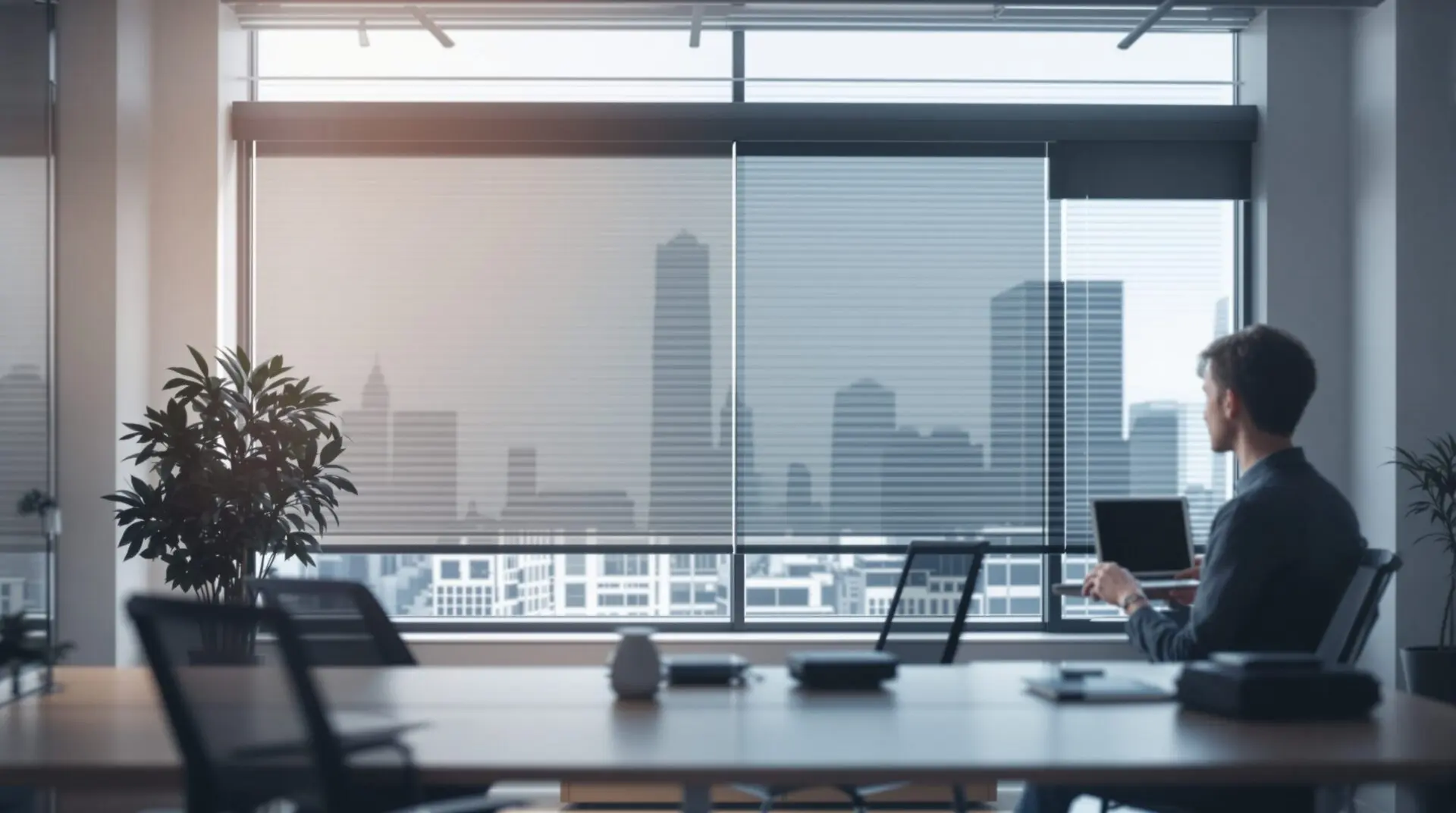 vitre qui se teinte électriquement