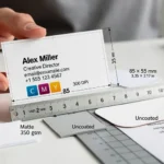 format cartes de visite standard