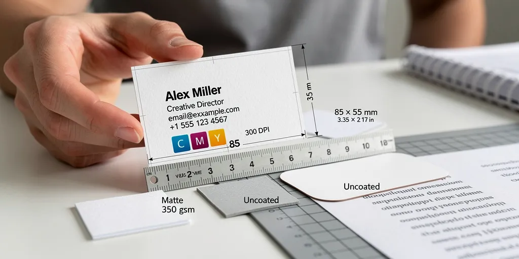 format cartes de visite standard