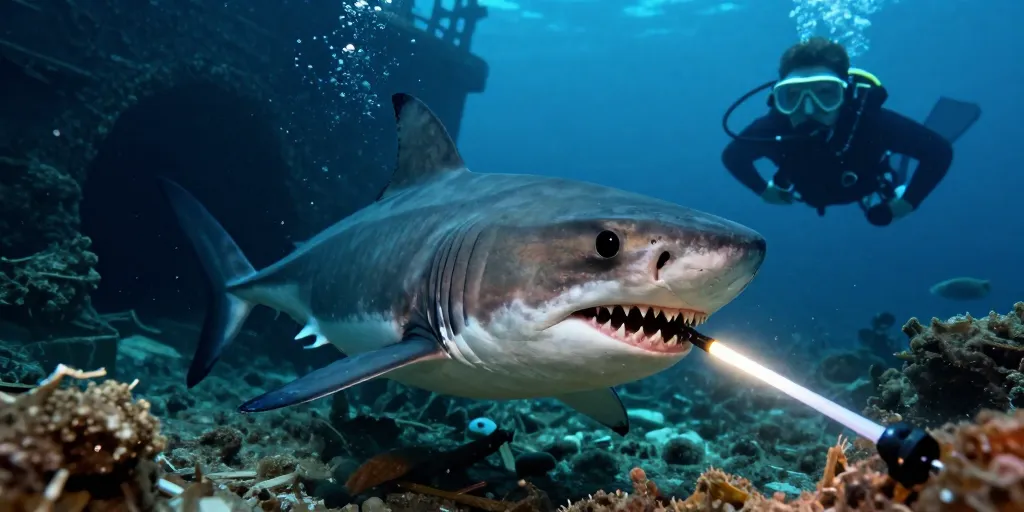 poisson pêcheur hungry shark