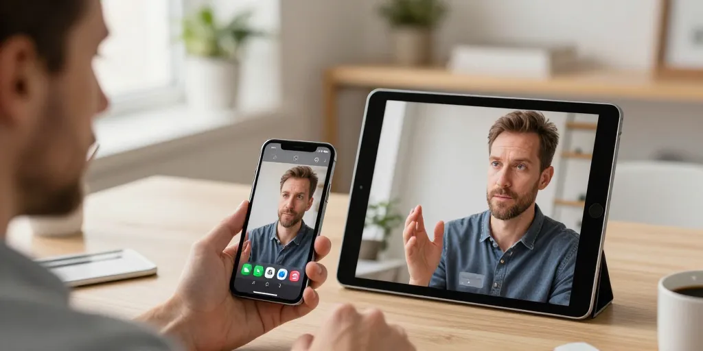 partage ecran iphone sur ipad