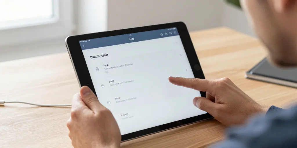 vider corbeille ipad