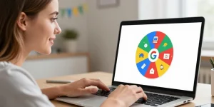 faite tourner la roue pour l'annniversaire de google